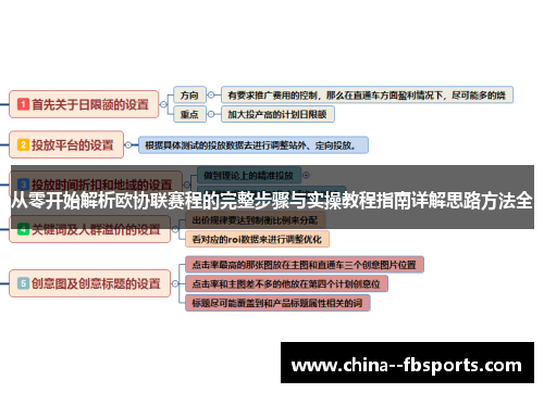 从零开始解析欧协联赛程的完整步骤与实操教程指南详解思路方法全